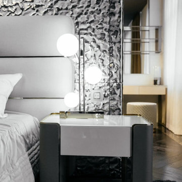 Modern Luxury Bedroom Design and Decor – Accent Wall & Bespoke Lighting