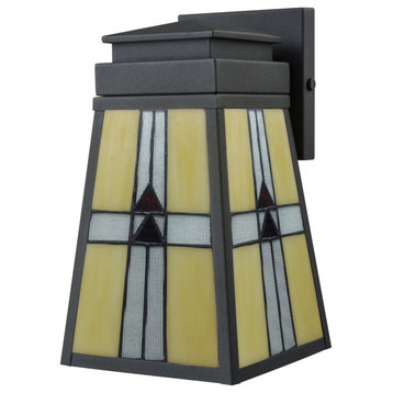 Evelyn 1 Light Wall Sconce, Mica Black