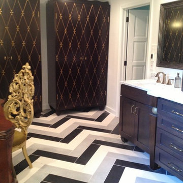 Brandi's Herringbone Tile Floor