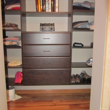Transitional Master Bathroom and walk-in closet