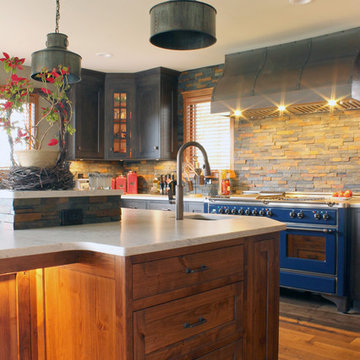 Rustic Maple and Alder Kitchen