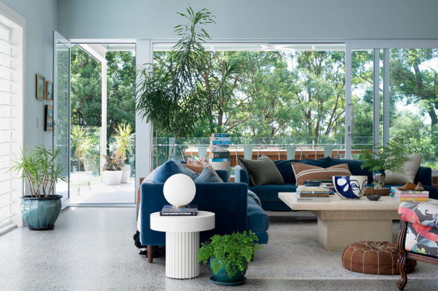Contemporary Living Room by Cedar + Suede
