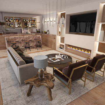 Luxury Home Bar and Entertainment Room