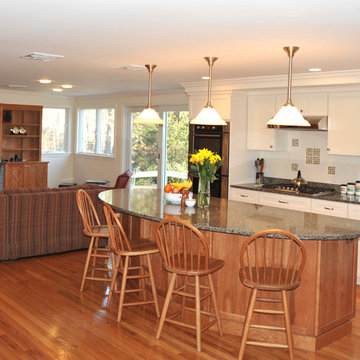 Kitchen and Family Room view