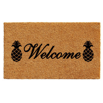 Welcome Pineapples Doormat, 30x48