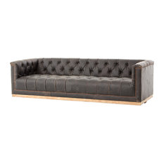 Black Tufted Sofas Houzz