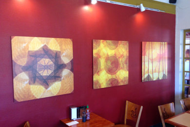 Dining room - zen dining room idea in Orange County