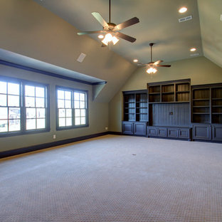 Inspiration for a transitional home theater remodel in Nashville