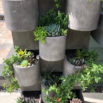 Sprucing up a grill station with succulents