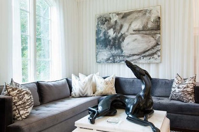 Trendy home office photo in New York