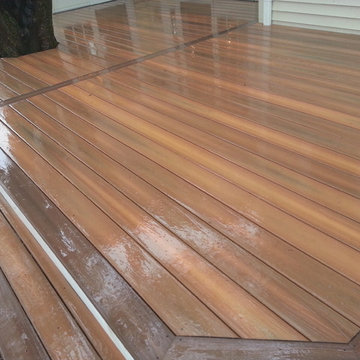 Fiberon Horizon IPE Decking/ FIberon Tudor Brown picture framing