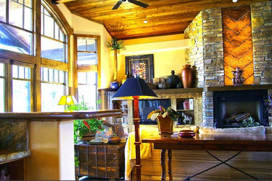 Example of a large trendy home design design in Other