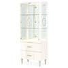 London Place Display Cabinet - Creamy Pearl