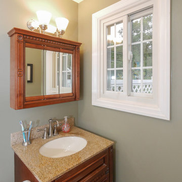 Sliding Window with Grilles in Pretty Bathroom - Renewal by Andersen New Jersey