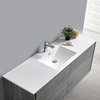 Fresca Catania 60" Ocean Gray Wall Hung Cabinet With Integrated Single Sink