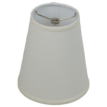 Fenchel Shades 5"x8"x9" Spider Attachment Empire Lamp Shade, Linen Cream