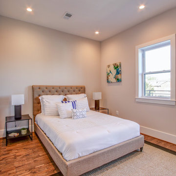 Basement remodel with bedroom space, closet space, living area, Kansas