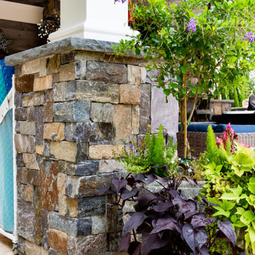 An Outdoor Oasis with Rustic Charm