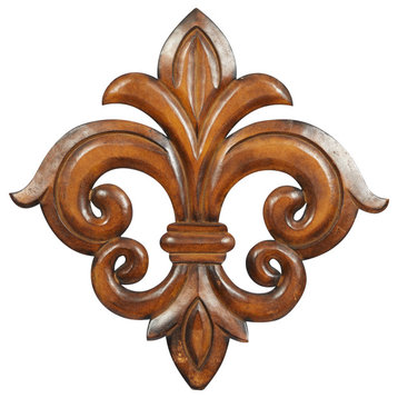 Traditional Brown Wooden Wall Decor 14304