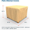 Budge All-Seasons Square Patio Table Cover / Ottoman Cover Medium (Nutmeg)