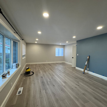 Home Remodel/ One Bath/paint/popcorn removal/LED Can lights/baseboards/Flooring