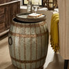 Vineyard Wine Barrel Storage Table