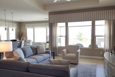 Inspiration for a transitional living room remodel in Phoenix