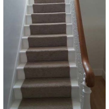 Grey Carpet Runner Installation by The Flooring Group