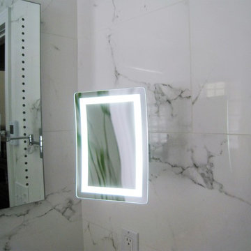 White marble bathroom, Vernon, CT