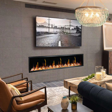 Litedeer Homes Latitude 75-Inch Smart Control HD LED Electric Fireplace