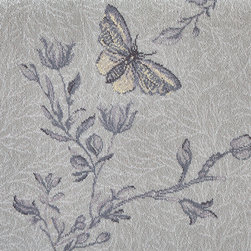 Timorous Beasties Collection by Brintons - Silver Ruskin Butterfly 10/50156 - Carpet Flooring