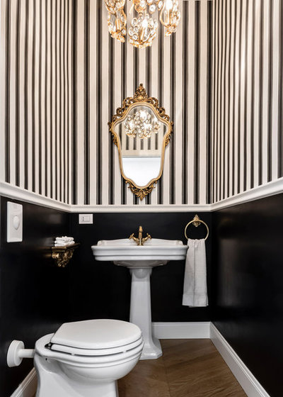 Traditional Powder Room by Livin'