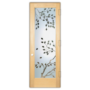 Interior Prehung Door or Interior Slab Door - Cherry Tree - Maple - 28" x...