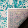Safavieh Adirondack Collection ADR109 Rug, Ivory/Teal, 5'1"x7'6"
