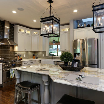 Refined Transitional Kitchen with a Rustic Twist