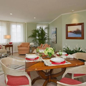 Cambridge MA High Rise Condo Living/Dining room