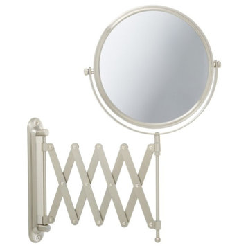 Jerdon JP2027N 8-Inch Two-Sided Swivel Wall Mount Mirror with 7x Magnification