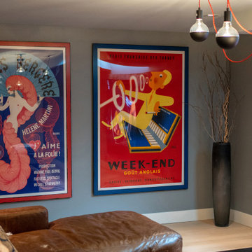A High-Tech Basement Redesign Infused with Art and Innovation