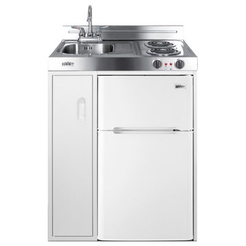 Summit C30EL 30"W All-In-One Kitchen Unit - Refrigerator - Stainless Steel