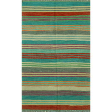 Winchester Kilim Mohidil Red/Green Rug, 3'10x6'3