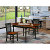 3-Piece Kitchen Table Set, 2 9" Drop Down Leaves Kitchen Table, 2 Chairs