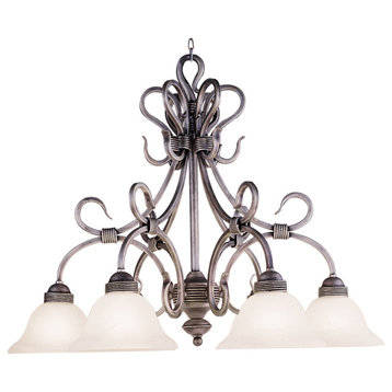 ELK LIGHTING 246-As Buckingham 6-Light Chandelier In Antique Silver