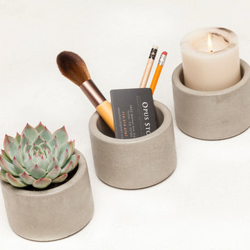 Concrete Planters - Set of 3 Pots