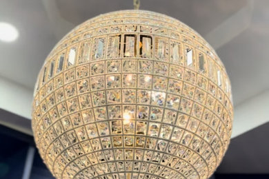 Chandelier Lighting Installation