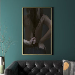 back pocket with gold frame/no mat 27.5"x40.5" | CB2 - Fine Art Prints