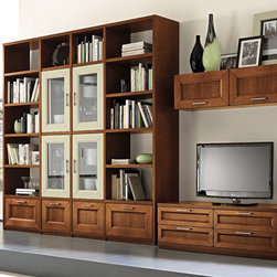 Italian Wall Unit Paris 609 by Artigian Mobili - $5,999.00 - Entertainment Centers And Tv Stands