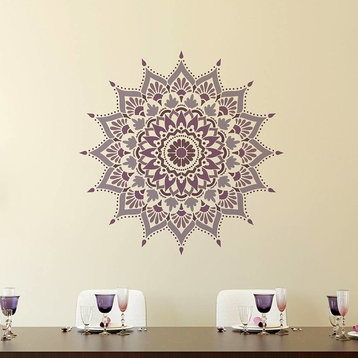 Mandala Stencil Radiance, Reusable Stencils For Walls, DIY Home Decor, 36"