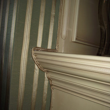 Master Bedroom with upholstered walls