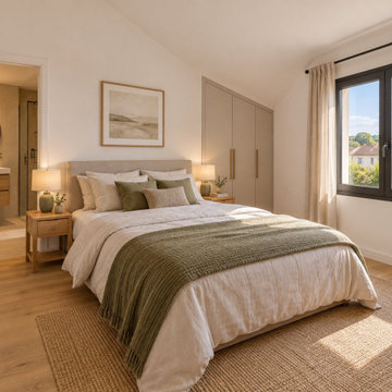 Chambre créée dans la surélévation