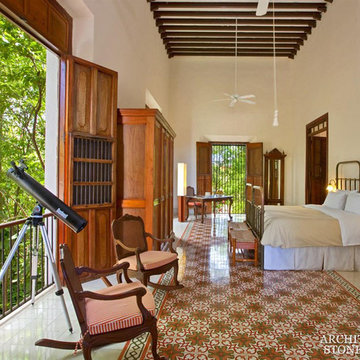 Flooring - Antique French Colored Cement Tiles